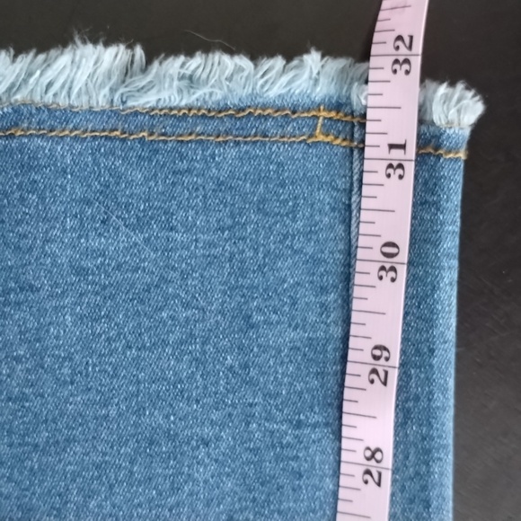 So Me Wide Leg Denim Jeans Size Small Braid Side Detail oversized high waisted - Picture 11 of 16